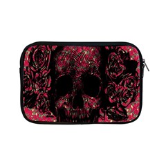 Vintage Pink Flowered Skull Pattern  Apple Ipad Mini Zipper Cases