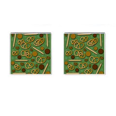 Bakery 4 Cufflinks (square) by Valentinaart