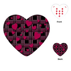 Harts Pattern Playing Cards (heart)  by Valentinaart