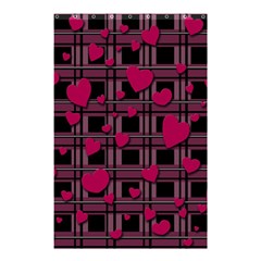 Harts Pattern Shower Curtain 48  X 72  (small)  by Valentinaart