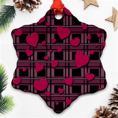 Harts Pattern Snowflake Ornament (2-side)