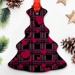 Harts Pattern Christmas Tree Ornament (2 Sides)