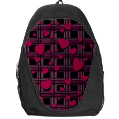 Harts Pattern Backpack Bag by Valentinaart