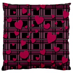 Harts Pattern Standard Flano Cushion Case (one Side) by Valentinaart