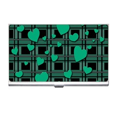 Green Love Business Card Holders by Valentinaart