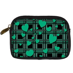 Green Love Digital Camera Cases by Valentinaart