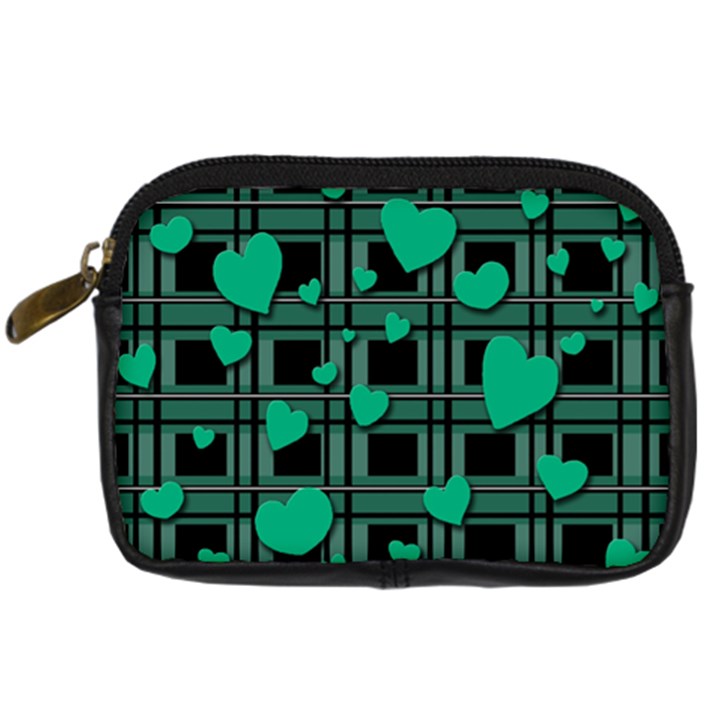 Green love Digital Camera Cases