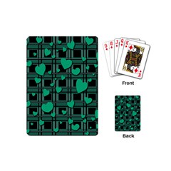 Green Love Playing Cards (mini) 