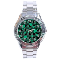 Green Love Stainless Steel Analogue Watch by Valentinaart