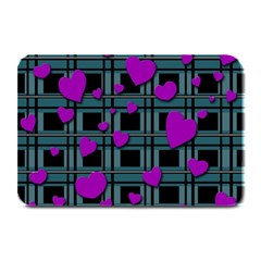 Purple Love Plate Mats by Valentinaart