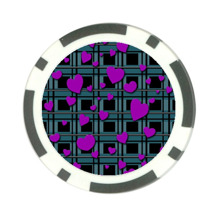 Purple love Poker Chip Card Guards (10 pack) 