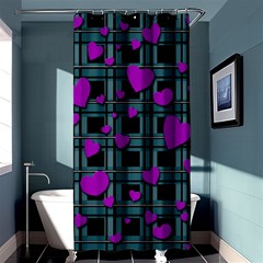 Purple Love Shower Curtain 36  X 72  (stall)  by Valentinaart