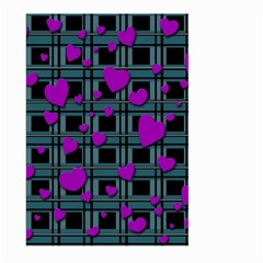 Purple Love Large Garden Flag (two Sides) by Valentinaart