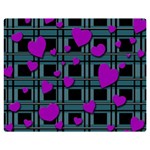 Purple love Double Sided Flano Blanket (Medium)  60 x50  Blanket Front