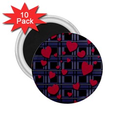 Decorative Love 2 25  Magnets (10 Pack)  by Valentinaart