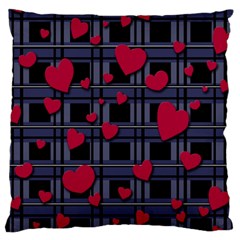 Decorative Love Large Cushion Case (two Sides) by Valentinaart