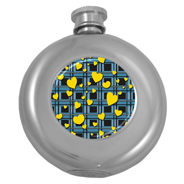 Love design Round Hip Flask (5 oz)