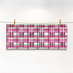 Pink Plaid Pattern Cosmetic Storage Cases by Valentinaart