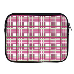 Pink Plaid Pattern Apple Ipad 2/3/4 Zipper Cases by Valentinaart