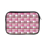 Pink plaid pattern Apple iPad Mini Zipper Cases Front