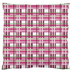 Pink Plaid Pattern Standard Flano Cushion Case (one Side) by Valentinaart