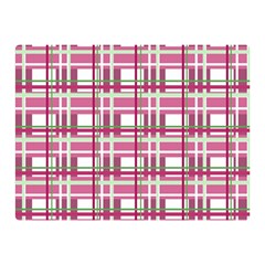 Pink Plaid Pattern Double Sided Flano Blanket (mini)  by Valentinaart