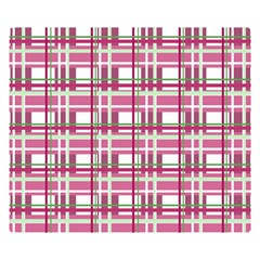 Pink Plaid Pattern Double Sided Flano Blanket (small)  by Valentinaart