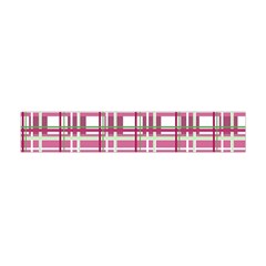 Pink Plaid Pattern Flano Scarf (mini)