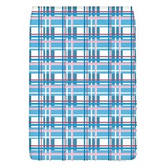 Blue Plaid Pattern Flap Covers (l)  by Valentinaart