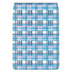 Blue Plaid Pattern Flap Covers (s)  by Valentinaart