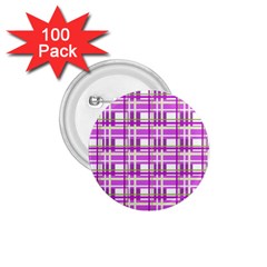 Purple Plaid Pattern 1 75  Buttons (100 Pack)  by Valentinaart