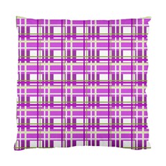 Purple Plaid Pattern Standard Cushion Case (two Sides) by Valentinaart