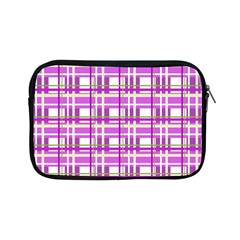 Purple Plaid Pattern Apple Ipad Mini Zipper Cases by Valentinaart