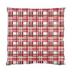 Red plaid pattern Standard Cushion Case (Two Sides)