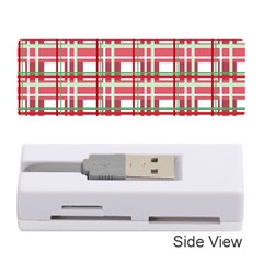 Red Plaid Pattern Memory Card Reader (stick) 