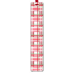 Red plaid pattern Large Book Marks