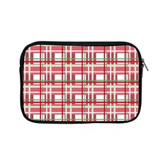 Red Plaid Pattern Apple Ipad Mini Zipper Cases by Valentinaart