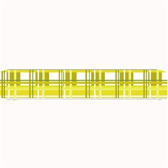 Yellow Plaid Pattern Small Bar Mats by Valentinaart