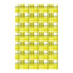 Yellow Plaid Pattern Shower Curtain 48  X 72  (small)  by Valentinaart