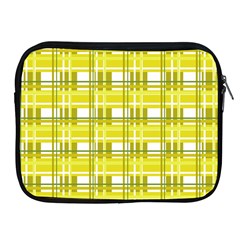 Yellow Plaid Pattern Apple Ipad 2/3/4 Zipper Cases by Valentinaart