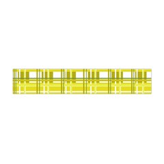 Yellow Plaid Pattern Flano Scarf (mini) by Valentinaart