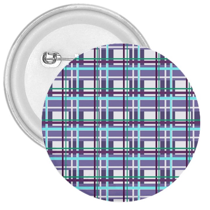 Decorative plaid pattern 3  Buttons