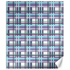 Decorative Plaid Pattern Canvas 20  X 24   by Valentinaart