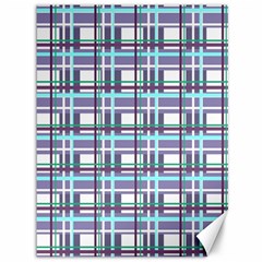 Decorative Plaid Pattern Canvas 36  X 48   by Valentinaart