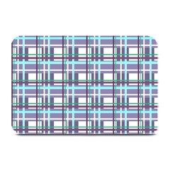 Decorative Plaid Pattern Plate Mats by Valentinaart