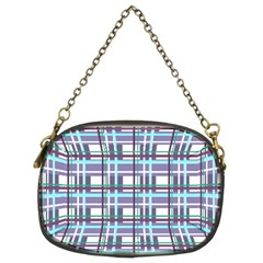 Decorative Plaid Pattern Chain Purses (two Sides)  by Valentinaart