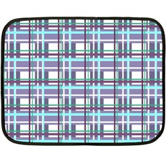 Decorative Plaid Pattern Double Sided Fleece Blanket (mini)  by Valentinaart