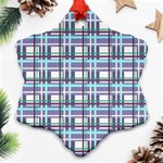 Decorative plaid pattern Ornament (Snowflake)  Front