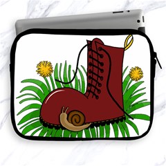 Boot In The Grass Apple Ipad 2/3/4 Zipper Cases by Valentinaart