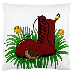 Boot In The Grass Standard Flano Cushion Case (two Sides) by Valentinaart